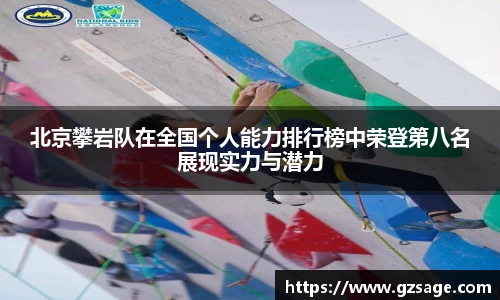 北京攀岩队在全国个人能力排行榜中荣登第八名展现实力与潜力